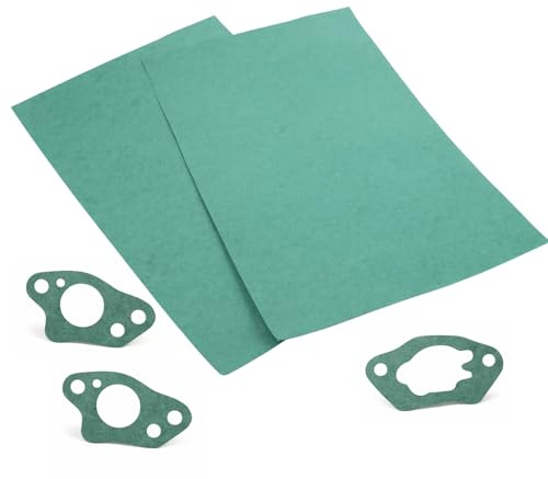 Rowglow 2pcs Papier Joint Moteur Carburateur 300x200x0,5mm, Feuilles Joint Carter Cylindre Culasse Clapets Pompe Bride Pour Scooter Moto Tondeuse TronçOnneuse Auto (300x200x0,5mm)