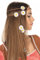 60er Jahre Flower Power Hippie Haarband mit Blumen und Peace-Zeichen