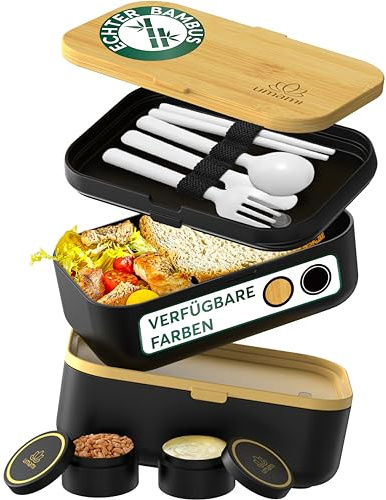 Umami Lonchera Bento, todo en uno, caja bento para adultos, recipientes de preparación de comidas para hombres y mujeres