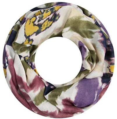 Majea Damen Loop Schal Schlauchschal Halstuch (880025) (lila 8)