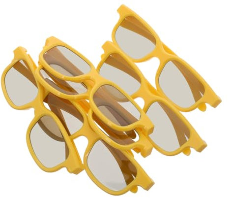 JOINPAYA 6piezas Gafas De Cine para Gafas De Plástico para Películas para Pantallas De Computadora y Diversión Cines y Hogares
