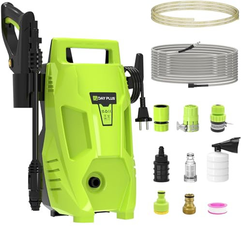 3000W High Pressure Washer Power High Performance 480 Bar Jet Wash Car Patio Cleaner Jet Washers with 7m Hose & 5.5m Power Cord, Adjustable Nozzle