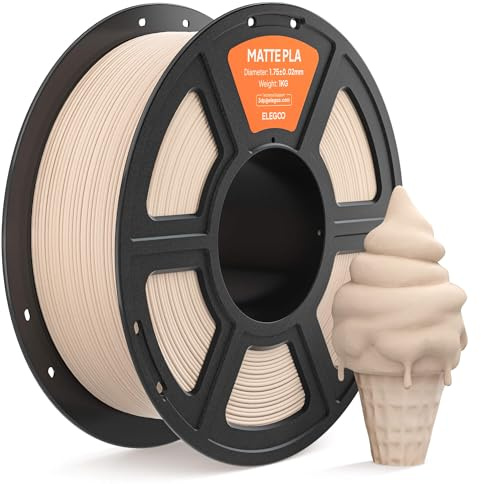 ELEGOO Matte PLA 3D Printer Filament 1.75mm Beige 1KG
