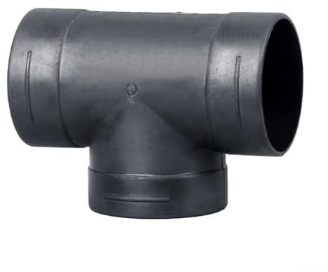 Connecteur de sortie en T en plastique pour systèmes de conduits de tuyaux de 80 mm