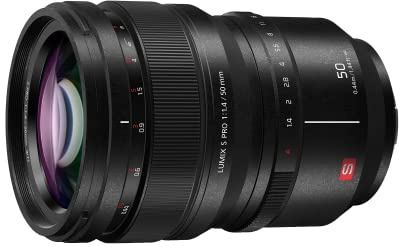 Panasonic S-X50E LUMIX S PRO 50mm f1.4 Lens, Black
