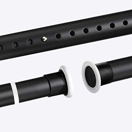 Kein Bohrer erforderlich, Gardinenstange mit sehr langer Spannung, 70 – 400 cm, für großes Fenster, Duschräume, Schränke, schwarz, weiß, 1,6 – 2,1 m