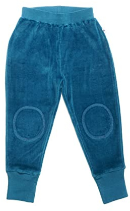 Leela Cotton Baby barnbyxor, nickybyxor, ekologisk bomull, Nicki sparkbyxor, pojkar, flickor, storlek 50/56 till 104, Donaublå, 98-104