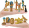 Antike Ägypten ägyptischer Gott 12pcs Statue, Miniaturägyptin und Göttinnen sammelbare Figur Set