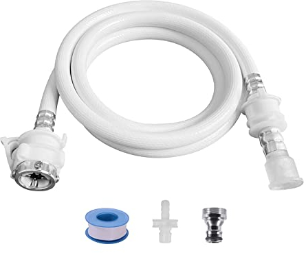 Tragbare Waschmaschinenschläuche, geeignet für Doppelwannen-Waschmaschine, Mini-Waschmaschine (Schnellanschluss) (PVC, 2 Meter)