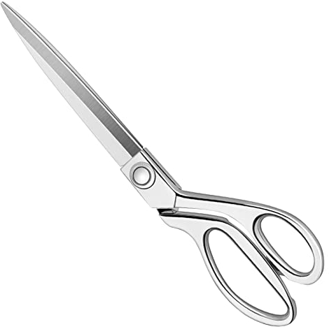 KUONIIY Heavy Duty Sewing Scissors 10 inch - Professional Stainless Steel Tailor Scissor Shears for Fabric Leather Dressmaking Tailoring Artists Students Dressmakers