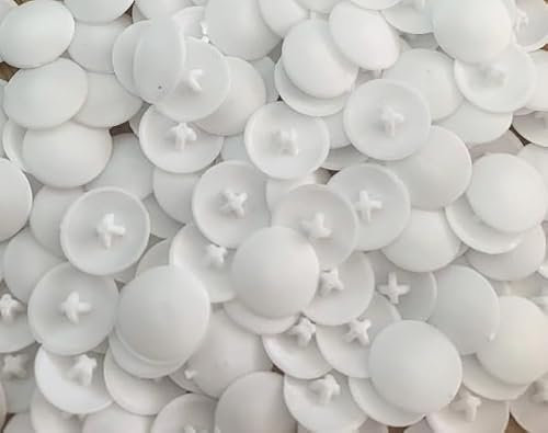 Pack of 40 POZI Screw Cover Cap/for Cross Head Screw White/FITS Most 6-10 Screws