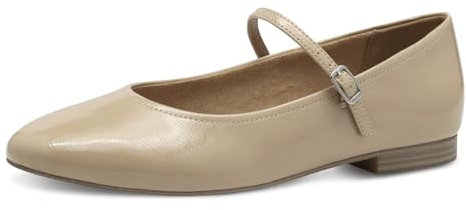 Tamaris Ballerina Damen Vegan Elegant beige,EU 42