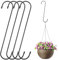 Dimeho 4 Stück Extra Lange S-Haken 25 cm S-förmige Haken zum Aufhängen von Pflanzen Großer Baumast Verlängerungshaken für Blumenkorb, Pergola, Kleiderschrank, Garten, Terrasse, Innen- und Außenbereich