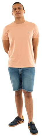 Lacoste T-Shirt Uomo in Cotone Pima TH6709 3617073957505 - Salmone S