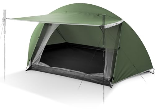 Tenda Campeggio, Tenda a Cupola per 1 Persona, Antivento e Impermeabile, Facile da Montare, Perfetta per Campeggio, Trekking, Escursioni con Zaino in Spalla e Alpinismo