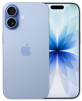 Apple iPhone 17 256 GB: 6.3-inch Display with ProMotion, A19 Chip, Center Stage Front Camera for Smarter Group Selfies, Improved Scratch Resistance, All-Day Battery Life; Mist Blue