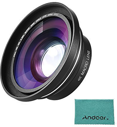 Andoer 30mm 37mm 0.39X Full HD Wide Angle Macro Lens for Ordro Andoer Digital Video Camera Camcorder