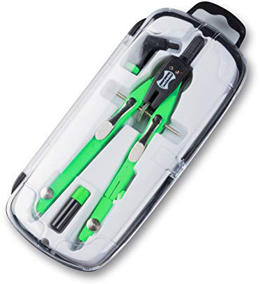Alevar Compasso Balaustrone FLUO da 165 mm, Set da 3 pezzi, Regolazione rapida e micrometrica, Made in Italy
