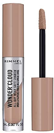 Rimmel London Wonder'Cloud Liquid Eyeshadow, 002 Foggy Beige