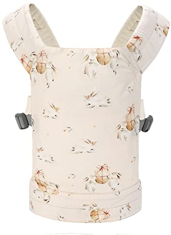 Miracle Baby Babypuppentrage für Kinder, Vorder- und Rückentrage mit verstellbaren Trägern für Mädchen, Stofftiertrage, Puppenzubehör für Kinder, 100% Baumwolle