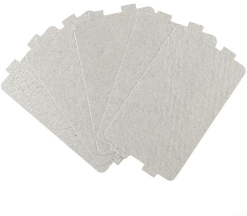 Confezione da 5 piastre di copertura per forno a microonde, in mica, per l'efficienza degli elettrodomestici, eccellenti proprietà isolanti