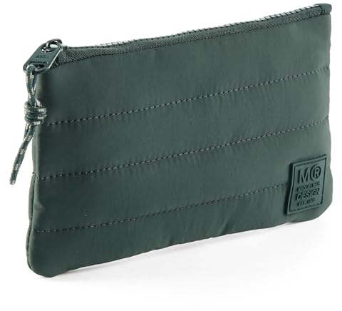 Miquelrius - Neceser Acolchado, Portatodo de poliéster símil Tela con Tirador y Patch de Silicona, Repelente al Agua para Accesorios de papelería o Maquillaje, 205 x 120 mm