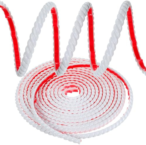 Alipis Bordure Adhésive Flexible en PVC Blanc 5M X 1Cm Moulures Décoratives Autocollantes pour Plinthes de Finition Bandes Décoratives Murales Moulage Flexible pour Décoration