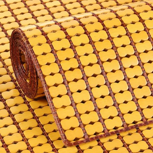 GZGLZDQ Estera de Bambú para Cama Refrescante, Transpirable & Plegable, Colchón de Bambú Natural, Esterilla Bambú Cama para Individual, para Doble, para Sofá, Silla Suelo(B,45 X 130 cm)