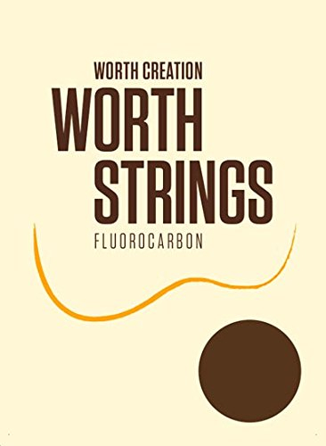 Worth Strings, Ukulelen-Saiten, Clear Fluoro-Carbon, von Herb Otha Jr. ausgewählte Saiten, (0.0224-0.0291-0.0319-0.0344)