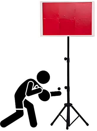 LLAA Tischtennis Rebound Tafel Freistehend Tischtennis Return Board Für Zuhause/Fitnessstudio, Einzelnes Selbststudium Trainee Sportübungsschallwand, Einstellbare Höhe 23,6-42,5 Zoll