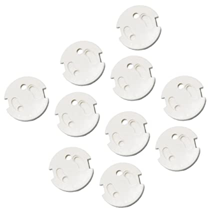 Toyvian 10 Stücke Steckdosen Kindersicherung Schutzkappe Steckdosenabdeckung Weiß Kindersicherung Steckdose Steckdosenschutz Baby Steckdosensicherung Baby