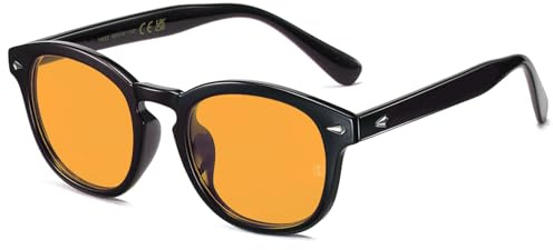 SHEEN KELLY Polarizado Coloridas Hombre gafas de sol de moda retro Mujer gafas de verano redondo
