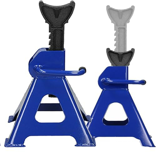YouseaHome 2 Stück 3T Pro Unterstellböcke Stützböcke Stützen Tragkraft für Stützböcke Werkzeuge Werkstattausrüstung, höhenverstellbar von 290 mm bis 430 mm