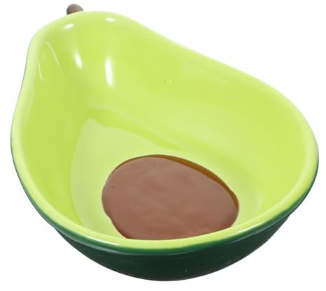 Ciieeo Cuenco De Cerámica Forma De Aguacate Bowl Multifuncional Para Ensaladas Postres Y Aperitivos Vajilla Creativa Para Hogar Plato Decorativo Para Frutas Y Snacks Para Servir Desayuno Y Sopa