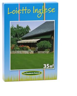 Loietto Inglese per Prato 35 m² – Semi di Alta Qualità per Prato Verde e Fitto – Germinazione Rapida – Marca La Semiorto Sementi