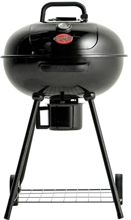 Char-Griller CG30040725 Holzkohlegrill und Smoker, 55,9 cm, Stahl, schwarz, 363 m² Kochbereich