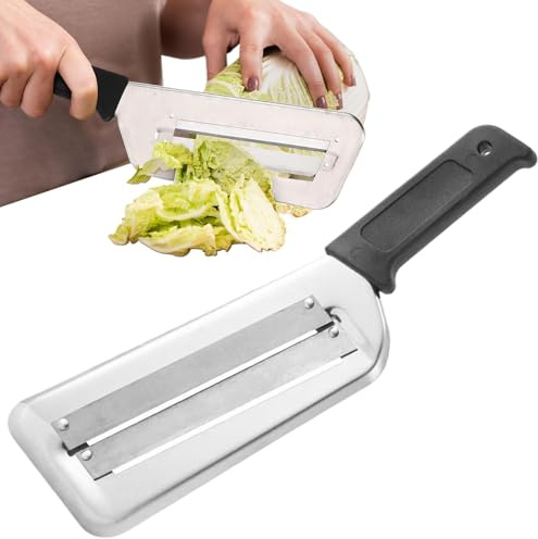 Rallador De Col Rebanadora | Cortador De Verduras Doble Espesor,Accesorio De Cocina Ergonómico Para Picar Zanahoria Ensaladas Y Ensaladas