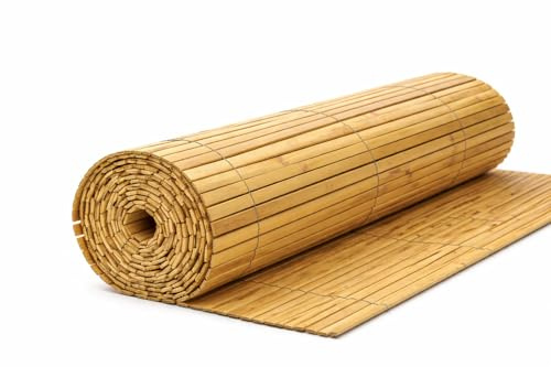 Havenura Natural Bamboo Fence Screening Roll – Eco-Friendly Heavy-Duty Privacy Screen for Garden Fencing, Fence Panels, Balcony, Patio & Outdoor Landscaping. (01x04M)