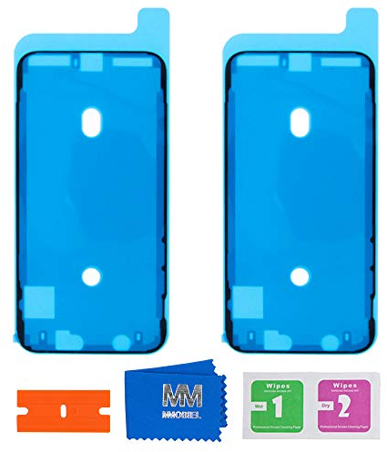 MMOBIEL 2X Stickers/Adhésif Interne prédécoupés et étanches pour écran LCD Compatible iPhone iPhone X - 5.8 Pouces