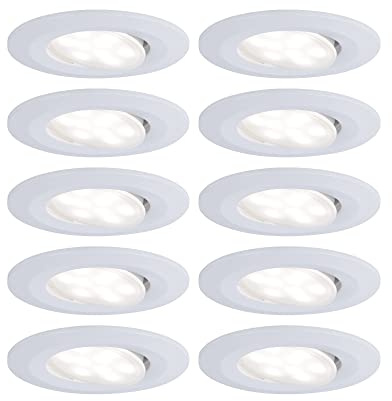 Paulmann 99922 Einbauleuchte LED Calla rund 10x6W Weiß matt schwenkbar
