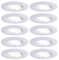 Paulmann 99922 Einbauleuchte LED Calla rund 10x6W Weiß matt schwenkbar