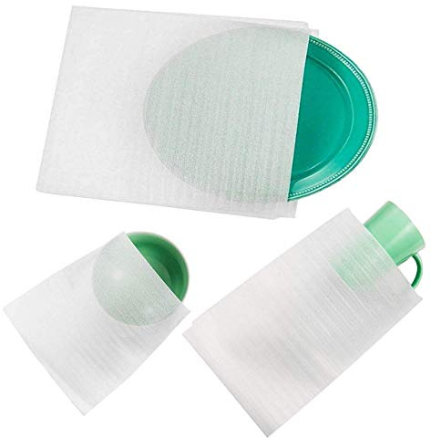 Lainrrew 60 Pack Foam Pouches, 3 Sizes Thick Cushion Wrap Pouches Foam Wrap Sheets Packing Pouches Against Chipping & Breakage for Packing, Moving, Shipping, Packaging