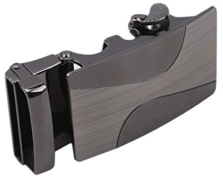 Winwinfly 1Pieces Mens Leather Belt Black Automatic Belt Buckles Adjustable Strap Business Buckles,style1