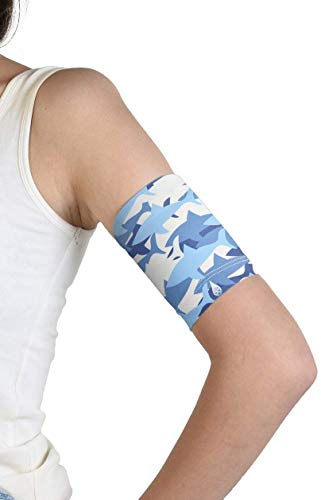 Dia-Band BARN, manschett för Freestyle Libre, Medtronic, Dexcom eller Omnipod blodsockermätare - Återanvändbart huvudband för diabetiker (Junior.XL (21-23 cm))