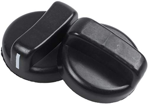 5 botones de control de la estufa de gas de plástico negro botones de control