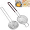 2 Pezzi Separatore di Uova in Acciaio Inossidabile, Filtro Tuorlo d'uovo Separa Albume con Manico Lungo, Separatore Uova Professionale, Lavabile in lavastoviglie, per Cucina, Preparazione di Torte
