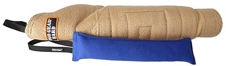 Dingo Gear Set: Manchette de Morsure en Jute Très Dur Plus Jouet en Nylcot, pour IGP Sports Canins Dressage de Chiens, Niveau 5 Maître (S10044)