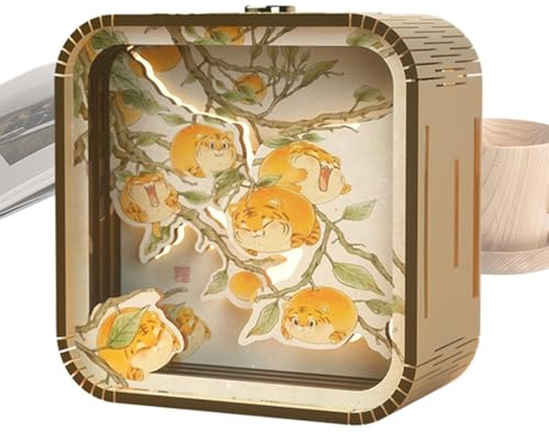 Modellsatser för vuxna,modellsatser för vuxna Tecknad nattlampa | Persimmon Snowman Sunflower Jigsaw Puzzle Thanksgiving Jul Halloween Födelsedag Living Sovrum