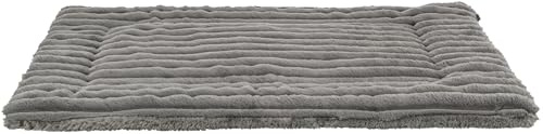 TRIXIE Hundematte Lonni in grau – weiche und komfortable Liegematte für Hunde – kuschelig & pflegeleicht – 130 x 90 cm – 374009
