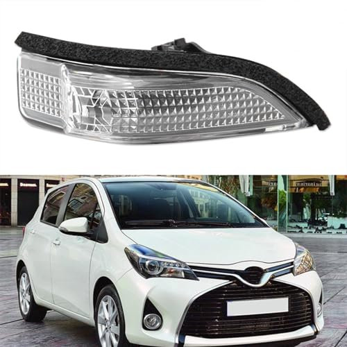 Right O/S Driver Side Front Door Wing Rearview Mirror Indicator Light Turn Signal Lamp Lens Housing For Toyota Yaris 2011-2019 UK